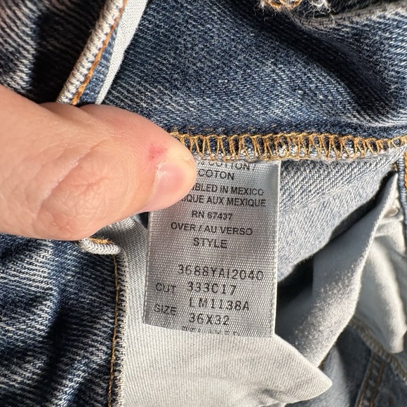 Ralph Lauren Polo Jeans Company Men's 36x32 Blue Classic Vintage Straight Y2K - Picture 7 of 10